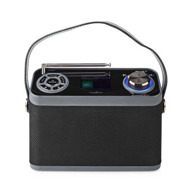 NEDIS Radio DAB+ Conception de table DAB+/FM 2.4 Écran couleur