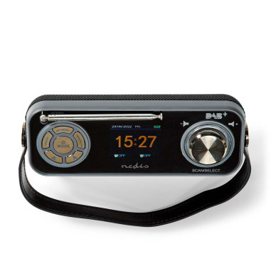 NEDIS Radio DAB+ Conception de table DAB+/FM 2.4 Écran couleur