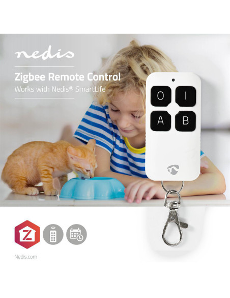 NEDIS Télécommande SmartLife Zigbee 3.0 Android / IOS Blanc