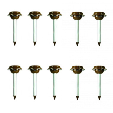 PACK 10X WEITECH Répulsifs Solaires Anti-serpent Lézar Jardin Repousse Serpent