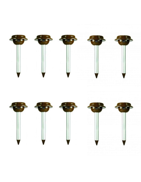 PACK 10X WEITECH Répulsifs Solaires Anti-serpent Lézar Jardin Repousse Serpent