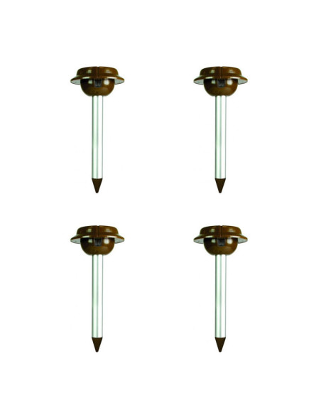 PACK 4 WEITECH  Répulsifs Solaires Anti-serpent Lézar Jardin Repousse Serpent