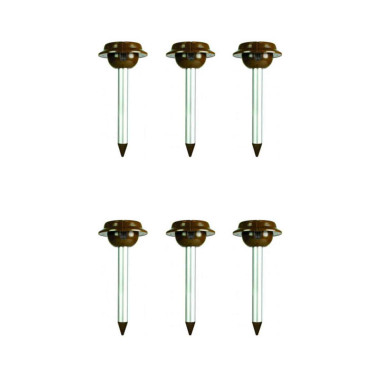 PACK 6X WEITECH Répulsifs Solaires Anti-serpent Lézar Jardin Repousse Serpent