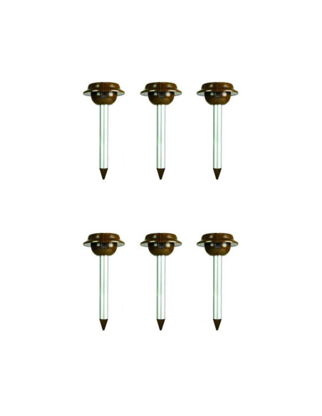 PACK 6X WEITECH Répulsifs Solaires Anti-serpent Lézar Jardin Repousse Serpent