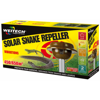 PACK 6X WEITECH Répulsifs Solaires Anti-serpent Lézar Jardin Repousse Serpent