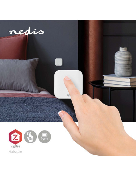 NEDIS Commutateur Mural SmartLife Zigbee 3.0 Montage Mural Android / IOS