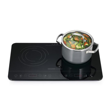 KITCHENCHEF Plaque Induction 2 Foyers 3500W Timer 180 min