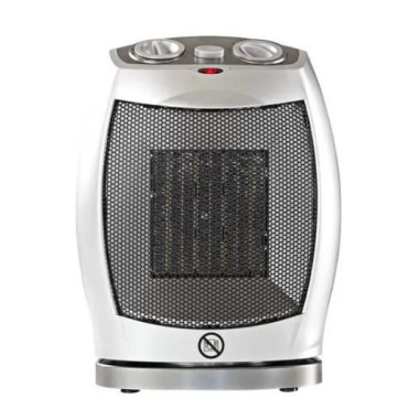 NEDIS Radiateur électrique soufflant céramique blanc 1500W Chauffage d'appoint
