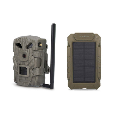 Pack NEDIS Caméra de Chasse Full HD Vision Nocturne + Panneau Solaire 12V