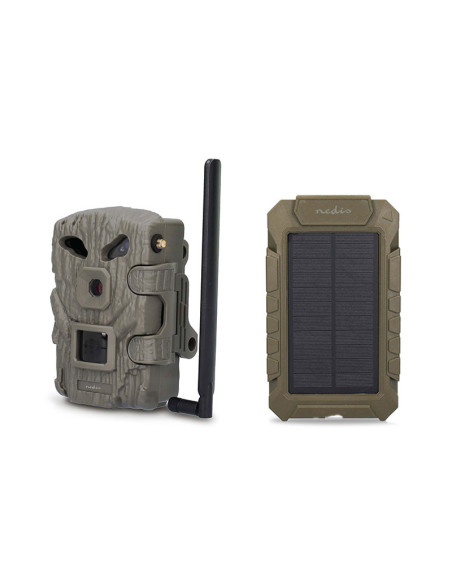 Pack NEDIS Caméra de Chasse Full HD Vision Nocturne + Panneau Solaire 12V