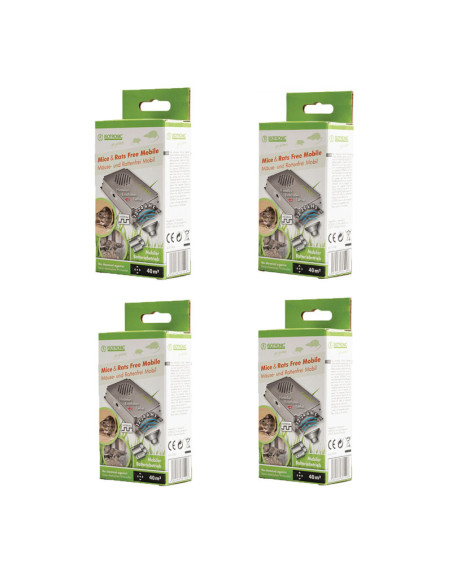 Pack ISOTRONIC 4X Répulsifs Souris et Rats 12-24 KhZ