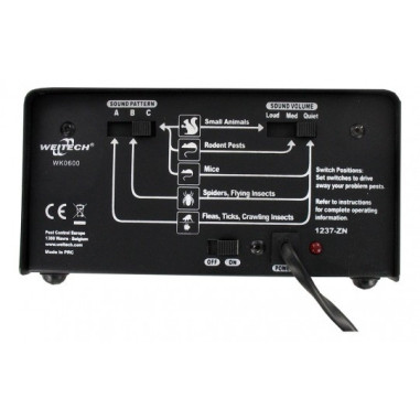 WEITECH WK0600 Répulsif Rats Souris Chauve Souris Insectes Rongeurs