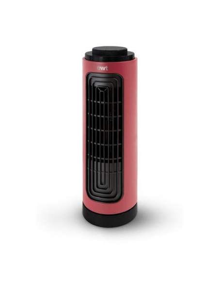 EWT Ventilateur de table 20W avec diffuseur d'arômes Rouge