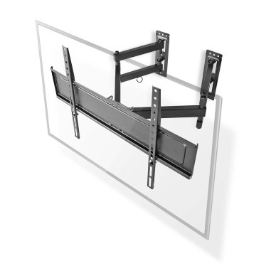 NEDIS Support TV Mural Mouvement Intégral 32"-70" Inclinable Rotatif