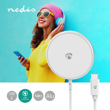 NEDIS Chargeur Sans Fil Câble Extra-Long Avec Connecteur USB-C