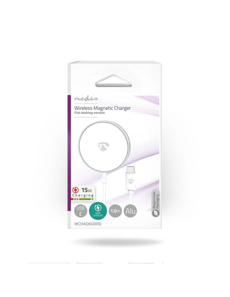 NEDIS Chargeur Sans Fil Câble Extra-Long Avec Connecteur USB-C