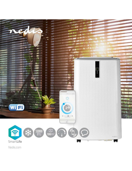NEDIS Climatisation Wi-Fi 12000 BTU 34 m² Déshumidification Android/IOS