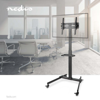 NEDIS Support TV Sur Pied  32-55" Design Colonne Prime Verrouillage Par Pression