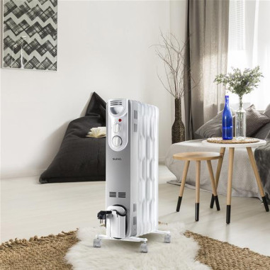 SUPRA Radiateur Bain d'Huile 1500W Eco-Design Thermostat Mécanique