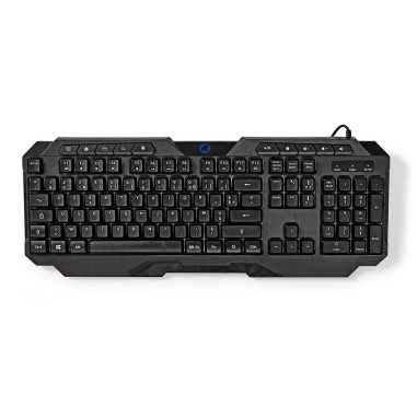 NEDIS Clavier de Jeu Filaire USB Type-A Clés A Membrane LED AZERTY
