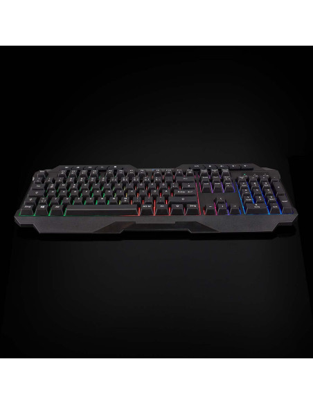NEDIS Clavier de Jeu Filaire USB Type-A  Clés à Membrane LED QWERTZ