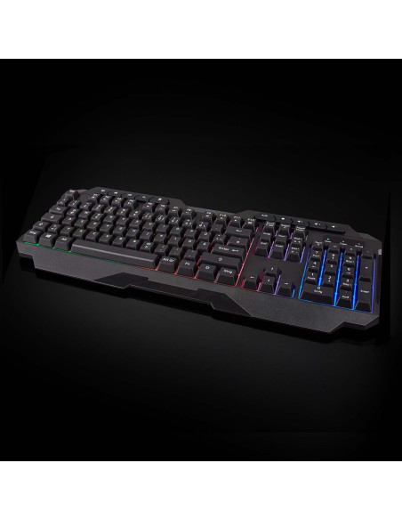 NEDIS Clavier de Jeu Filaire USB Type-A  Clés à Membrane LED QWERTZ