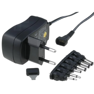 Alimentation 100-240v sorties : 3/4.5/5/6/7.5/9/ 12v 600ma avec 6 fiches différentes