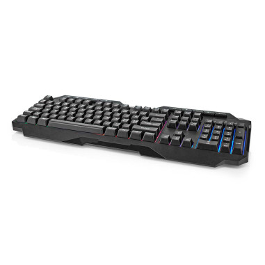 NEDIS Clavier De Jeu Filaire USB Type-A Clés à membrane LED QWERTY