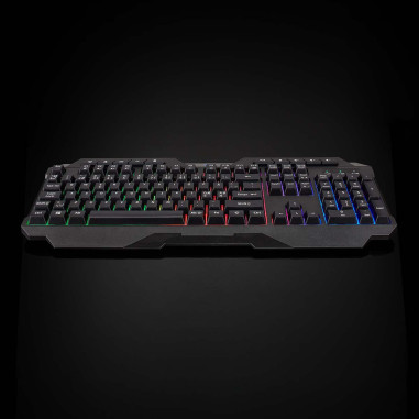 NEDIS Clavier De Jeu Filaire USB Type-A Clés à membrane LED QWERTY