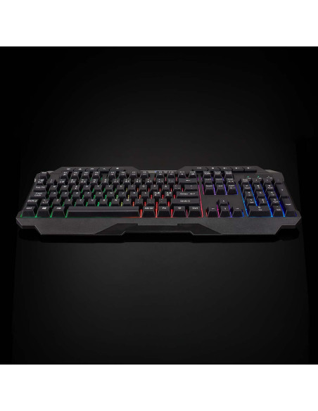 NEDIS Clavier De Jeu Filaire USB Type-A Clés à membrane LED QWERTY