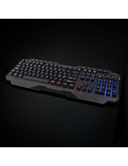 NEDIS Clavier De Jeu Filaire USB Type-A Clés à membrane LED QWERTY