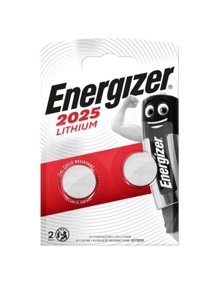 ENERGIZER Pile bouton au Bouton Lithium CR2025 3 V 2-Blister