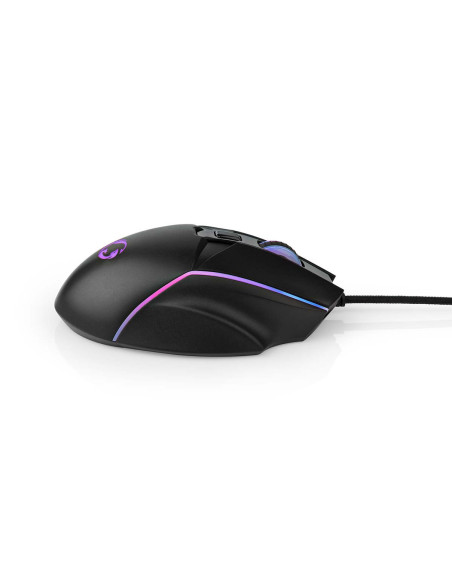 NEDIS Souris De Jeu Filaire 6 Boutons Programmables Droitier LED
