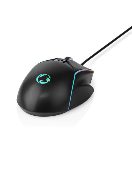 NEDIS Souris De Jeu Filaire 6 Boutons Programmables Droitier LED