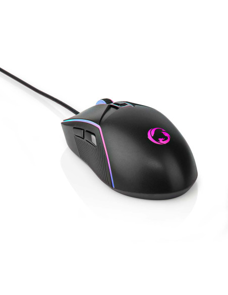NEDIS Souris De Jeu Filaire 6 Boutons Programmables Droitier LED