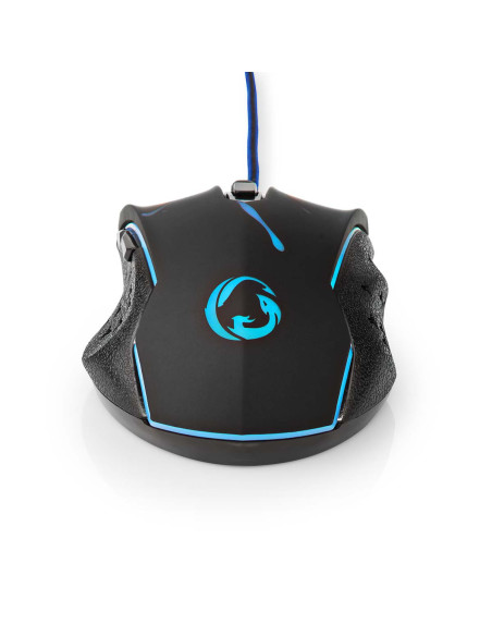 NEDIS Souris De Jeu Filaire LED 6 Boutons Programmables Droitier