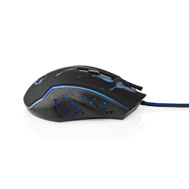 NEDIS Souris De Jeu Filaire LED 6 Boutons Programmables Droitier