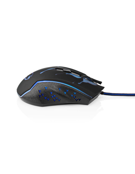 NEDIS Souris De Jeu Filaire LED 6 Boutons Programmables Droitier