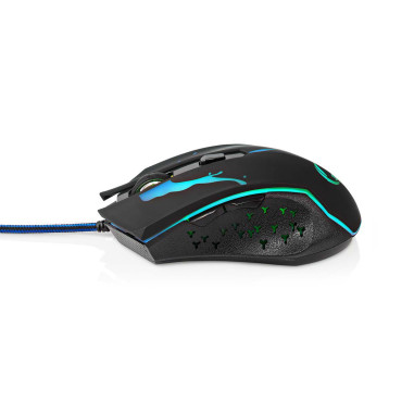 NEDIS Souris De Jeu Filaire LED 6 Boutons Programmables Droitier