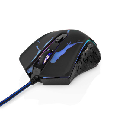 NEDIS Souris De Jeu Filaire LED 6 Boutons Programmables Droitier