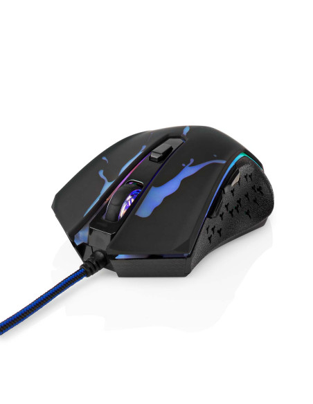 NEDIS Souris De Jeu Filaire LED 6 Boutons Programmables Droitier