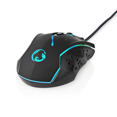 NEDIS Souris De Jeu Filaire LED 6 Boutons Programmables Droitier