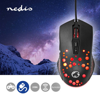 Souris De Jeu Filaire 7 Boutons Programmables RGB 12 Modes d'Eclairage
