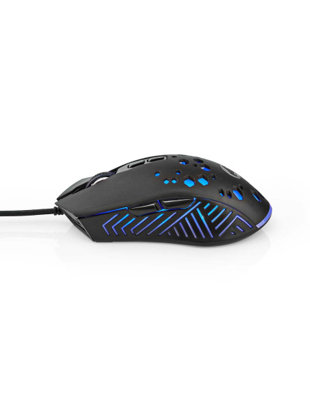 Souris De Jeu Filaire 7 Boutons Programmables RGB 12 Modes d'Eclairage