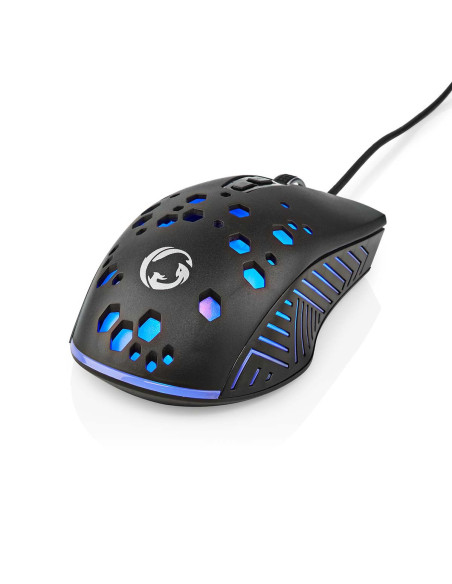 Souris De Jeu Filaire 7 Boutons Programmables RGB 12 Modes d'Eclairage