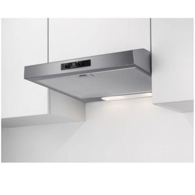 ELECTROLUX Hotte escamotable tiroir télescopique inox largeur 60cm débit d'air 272m3/h