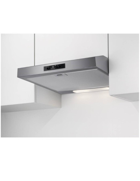 ELECTROLUX Hotte escamotable tiroir télescopique inox largeur 60cm débit d'air 272m3/h