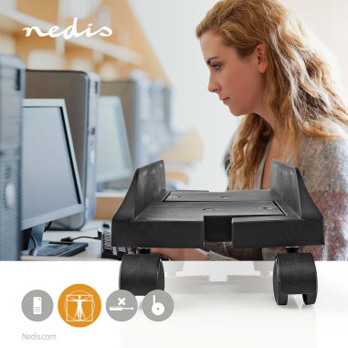 NEDIS Support d'Ordinateur de Bureau Largeur Réglable / Mouvement Intégral