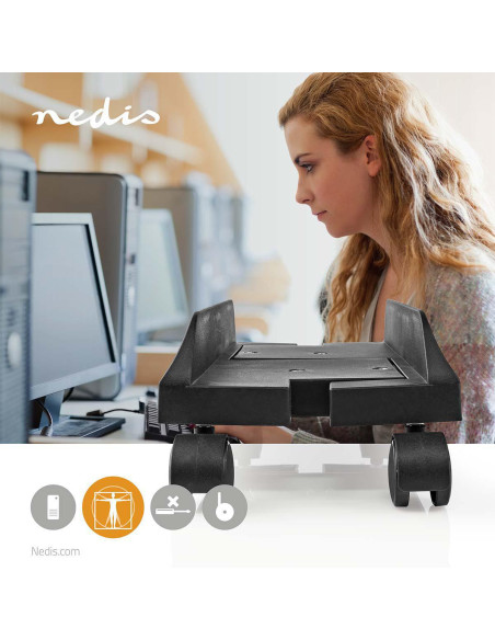 NEDIS Support d'Ordinateur de Bureau Largeur Réglable / Mouvement Intégral