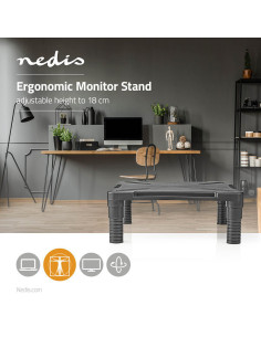 NEDIS Support Pour Moniteur Hauteur Réglable 18kg Maximum 2